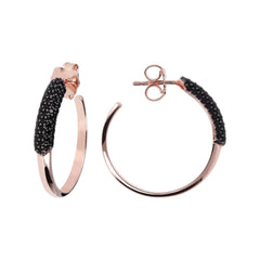 Orecchini Bronzallure A Cerchio Con Dettaglio In Pavé WSBZ00939.BS