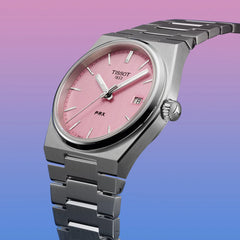 Orologio Tissot PRX da donna 35 mm con Quadrante Rosa T1372101133100