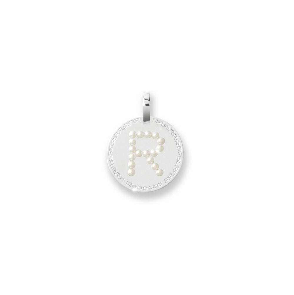 Rebecca Charm Initial Letter R with Beads