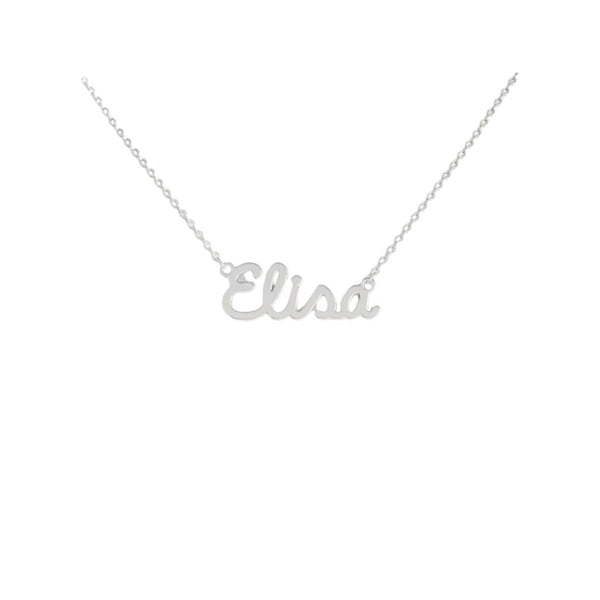 Collana Nome Elisa In Acciaio 316 -