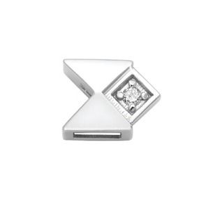 Elements Geometrie in Oro Bianco e Diamanti 0,01 ct