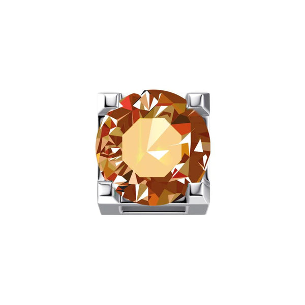 Charm Elements Griffe In Oro Bianco E Topazio Madeira DCHY9321