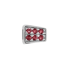 Charm Elements White Gold And Ruby Snake DCHR9502