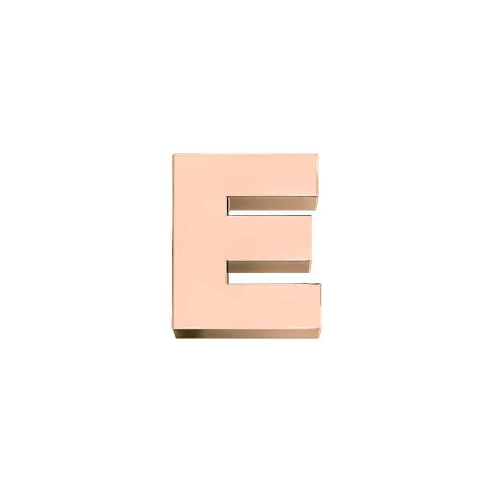Charm Elements Letter E In Rose Gold DCHFE9142