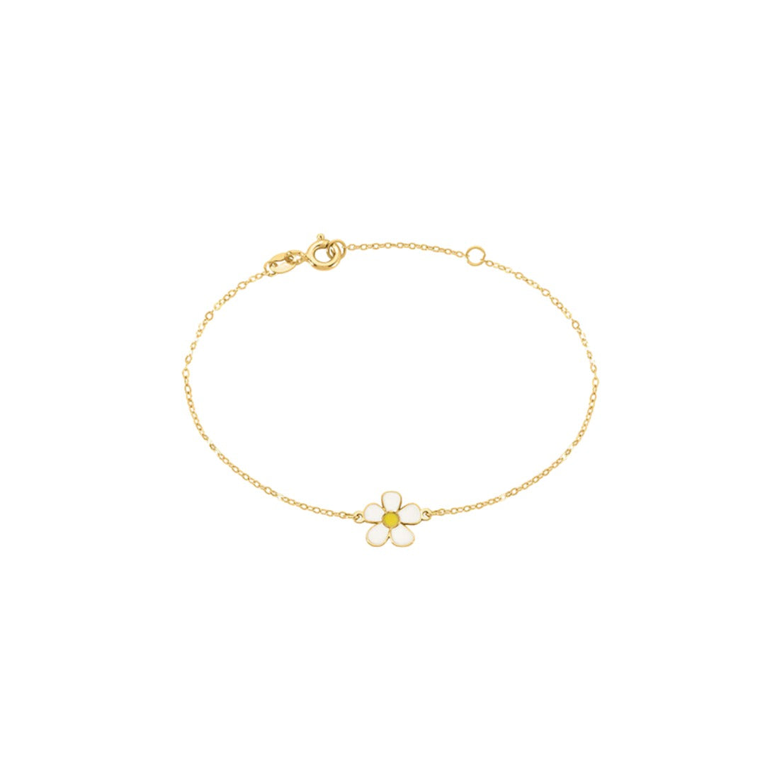 Bracciale Stroili Mon Petit Margherita in Oro Giallo 9 KT e Smalto 1438108