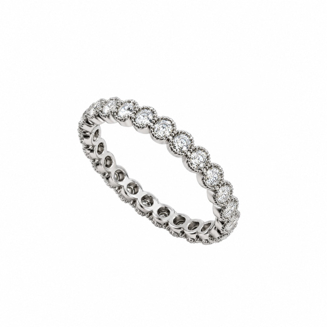 Anello Iannelli Veretta in Oro Bianco 18 KT e Diamanti Naturali RTRT1