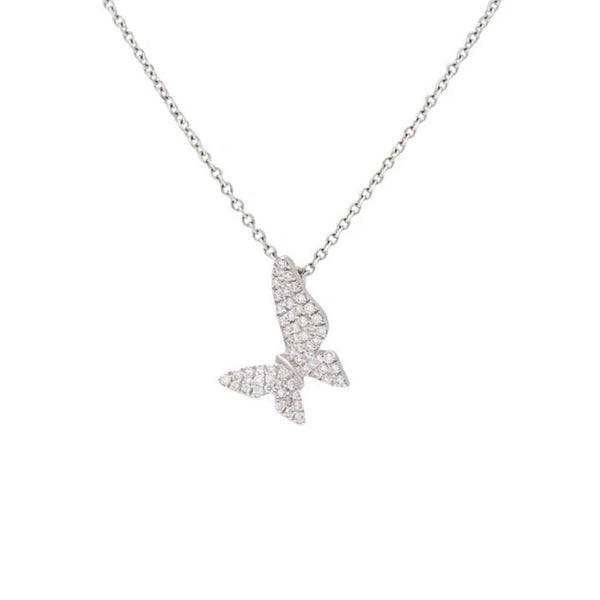 Collar de mariposa de Giorgio Visconti en oro blanco y diamantes