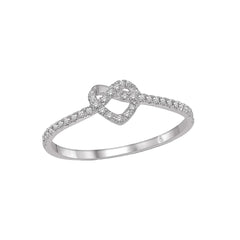 Anello Giorgio Visconti con Cuore Intrecciato con Brillanti ABX17244