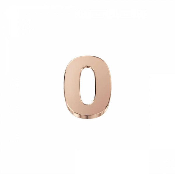 Charm Elements Numero 0 in Oro Rosa DCHF3332N0