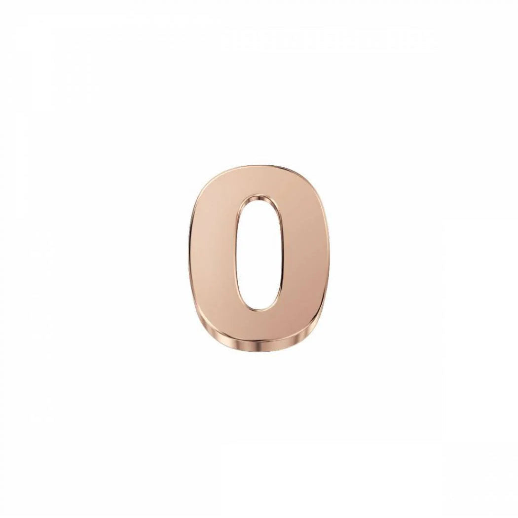 Charm Elements Numero 0 in Oro Rosa DCHF3332N0