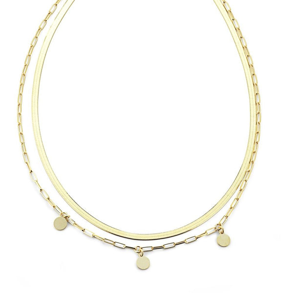 Marcello Pane Double Thread Gold Necklace