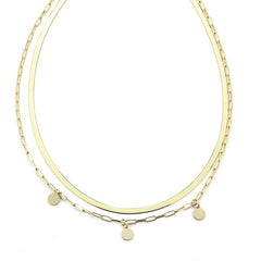 Marcello Pane Double Thread Gold Necklace