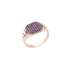 Anello Sogni Chevalier Quadrato Pavé AN039RB