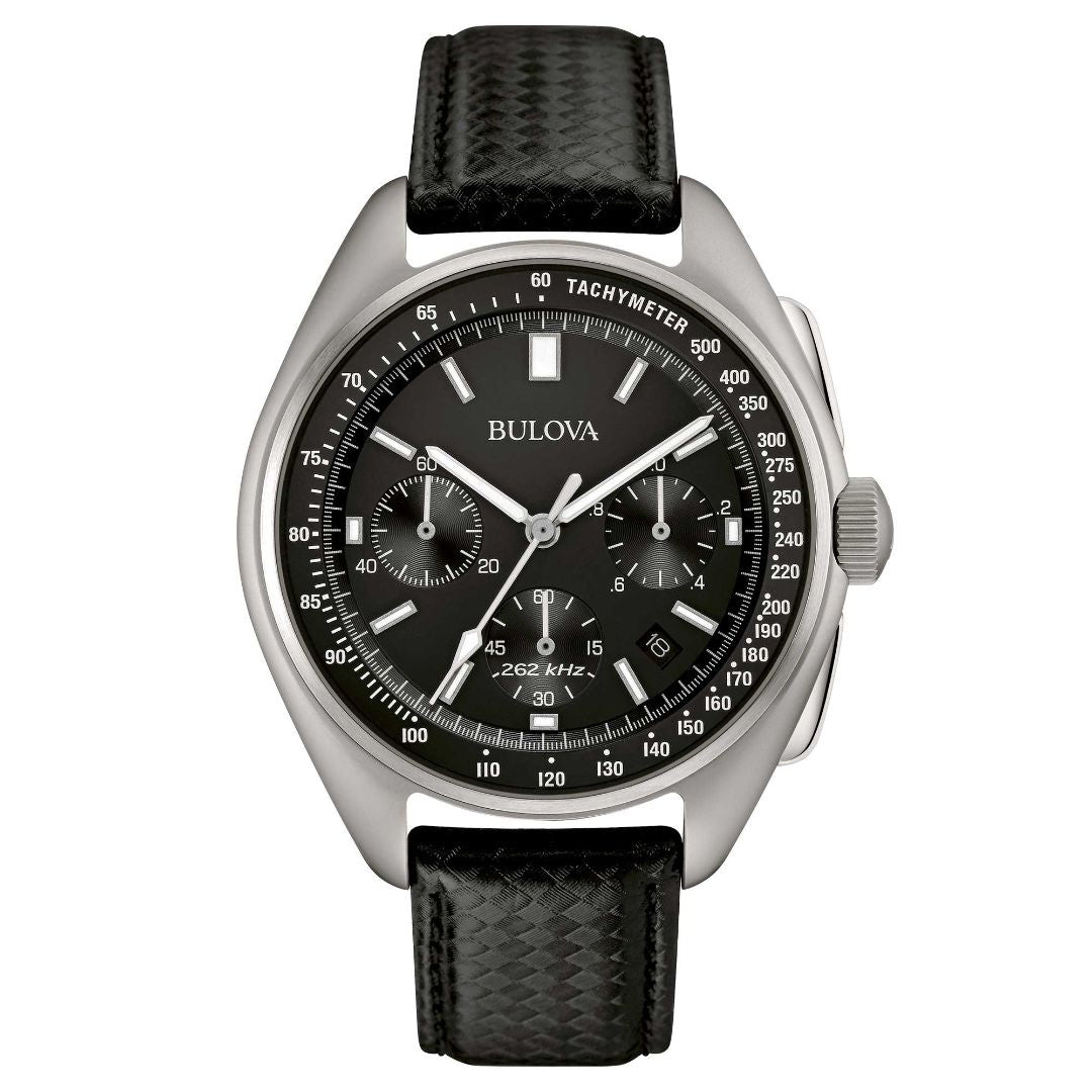 Reloj Bulova Lunar Pilot Special Edition con correa de cuero para hombre