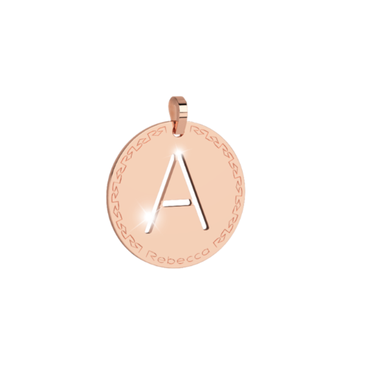 Rebecca Charm Mi Alfabeto Inicial Mediana Letra A Rosado