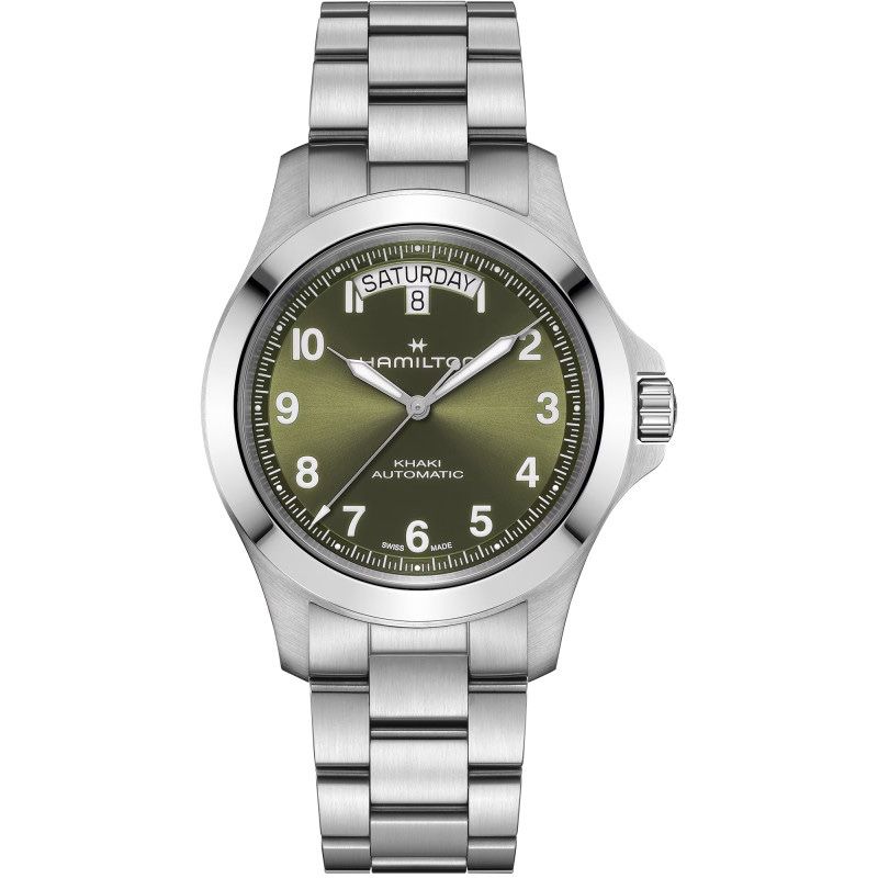 Orologio Uomo Hamilton Khaki Field King Day-Date Automatico 40 mm Verde H64475160