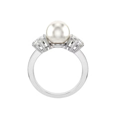 Anello Swarovski Cocktail Matrix Crystal Pearl -