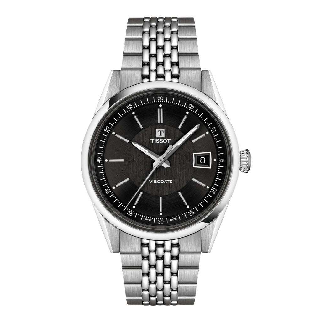 Orologio Tissot Visodate 39 mm Automatico Nero T1574071105100
