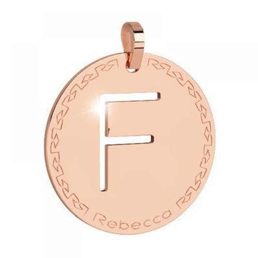 Rebecca Charm Mi Alfabeto Inicial Letra Mediana F Rosa