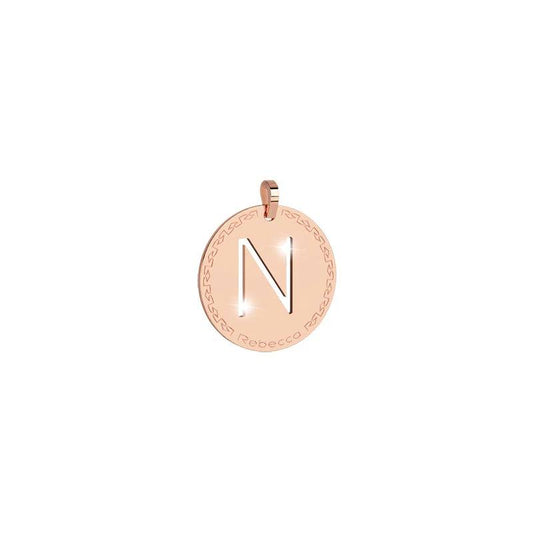 Rebecca Charm Mi Alfabeto Inicial Letra Mediana N Rosa