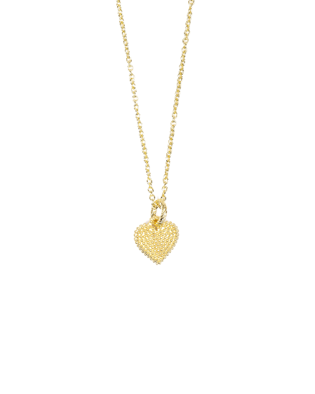 Collar Nove25 con colgante de corazón chapado en oro