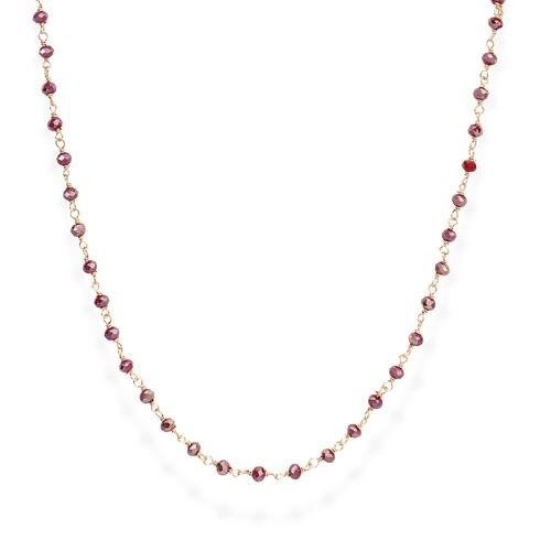 Collana Amen Donna Romance Con Cristalli Amaranto CLRA90