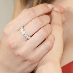Anello Amen Tanti Cuori Pavé Regolabile In Argento R7HSCBBZ2