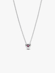 Collana Pandora Cuore In Rilievo Rosa 398425C02-45