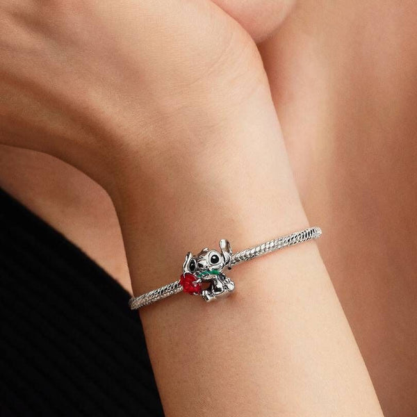 Charm Pandora Disney, Lilo & Stitch, Stitch Con La Rosa 794378C01