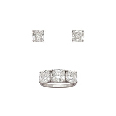 Set Bronzallure Orecchini E Anello Trilogy  Con Zirconi WSBZPK159.SET-07
