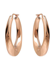 Orecchini Bronzallure Purezza a Cerchio Rose Gold Ovali WSBZ02044.R