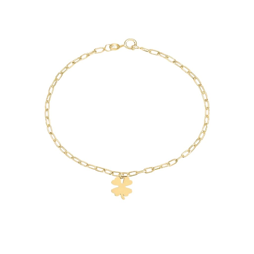 Bracciale Stroili Quadrifoglio Beverly Oro Giallo 9 KT 1429153