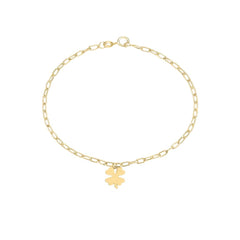 Bracciale Stroili Quadrifoglio Beverly Oro Giallo 9 KT 1429153