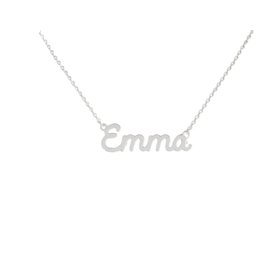 Collana Nome Emma In Acciaio 316