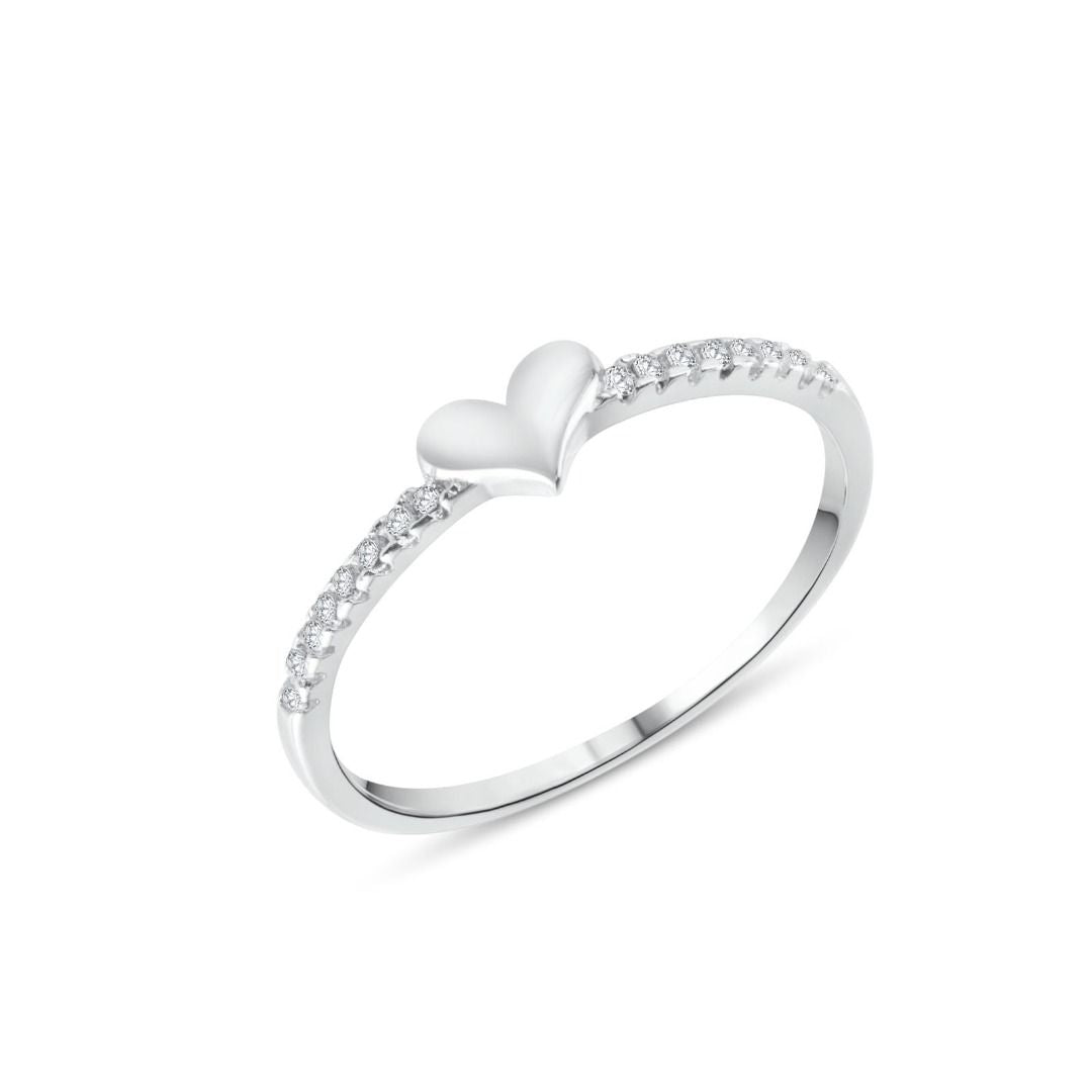 925 SILVER HEART RING