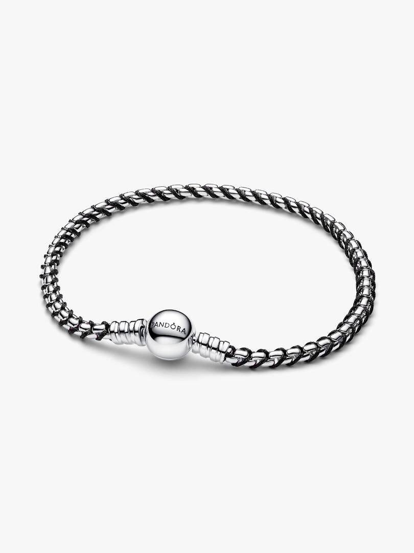 Bracciale Pandora Intreccio Tessuto Nero 593816C02