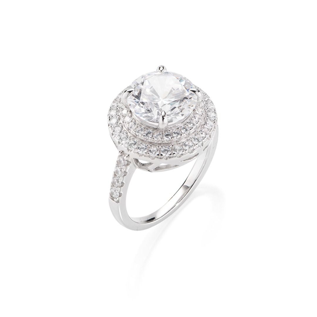 Stardust Ring in Silver with Zircons