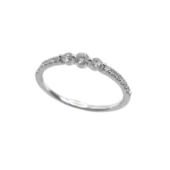 Anello Veretta Giorgio Visconti in Oro Bianco e Diamanti ABX16481
