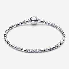 Pandora Bracelet with Spike Mesh and Ball Clasp