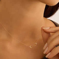 Stroili Infinity Necklace Beverly 9 KT Yellow Gold 1400772
