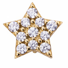 Charms Marcello Pane Stella Stopper Maxy con circonitas