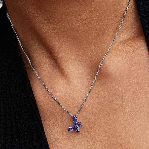 Collana Pandora Farfalla Luminosa Blu 394232C01