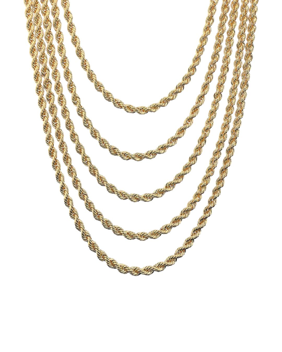 Collana Etrusca Multifilo Graduata Maxi Catena Corda WSET00896.YG