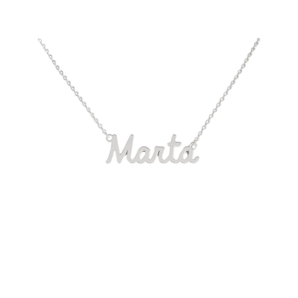 Collana Nome Marta In Acciaio 316 -