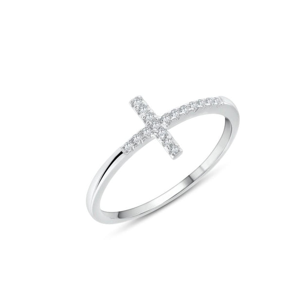 ANILLO CRUZ DE PLATA 925