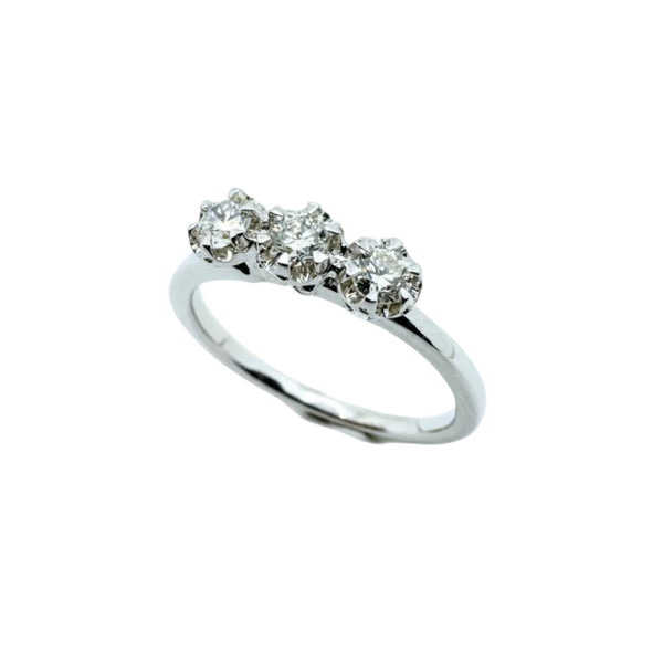 Anello Trilogy Alfieri&St.John in Oro Bianco con Diamanti ct.0,36 027990057629