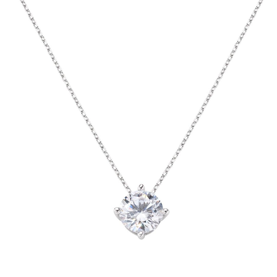 Collar de diamantes Amén con punto de luz blanco