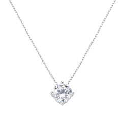Collar de diamantes Amén con punto de luz blanco