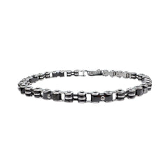 Bracciale Zancan Uomo in Acciaio e Ceramica High-Tech EHB457