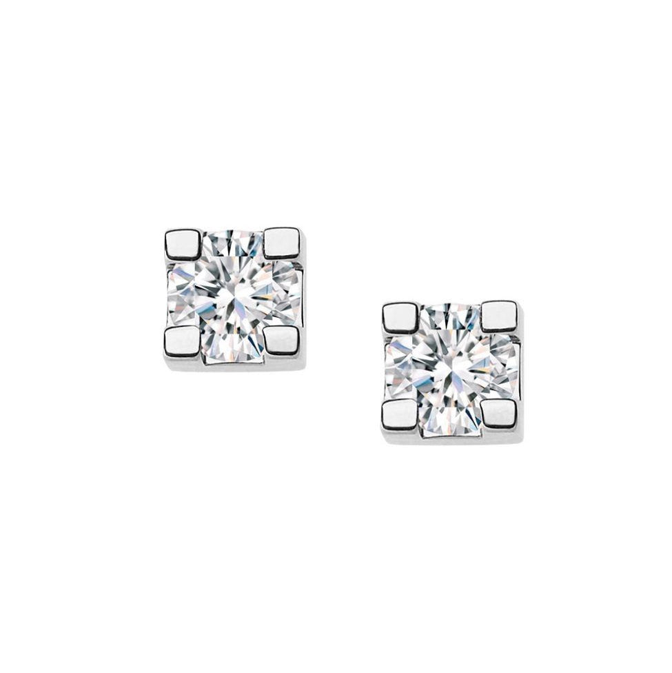 Bibigì Puntoluce Earrings in White Gold and Diamonds